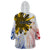 Philippines Independence Day Wearable Blanket Hoodie Eagle Mix Filipino Flag Tribal Style