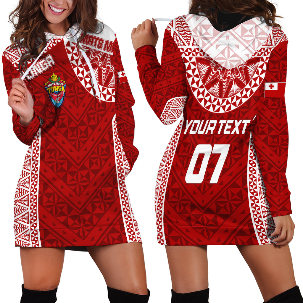 Personalised Tonga Rugby Hoodie Dress Mate Ma'a Tonga Champions LT7 - Polynesian Pride