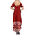 Personalised Tonga Rugby Summer Maxi Dress Mate Ma'a Tonga Champions LT7 - Polynesian Pride