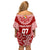 Personalised Tonga Rugby Off Shoulder Short Dress Ikale Tahi Champions World Cup 2023 LT7 - Polynesian Pride