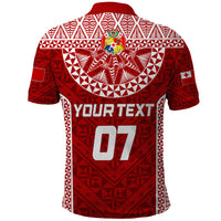 Personalised Tonga Rugby Polo Shirt Ikale Tahi Champions World Cup 2023 LT7 - Polynesian Pride