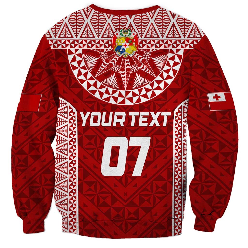 Personalised Tonga Rugby Sweatshirt Ikale Tahi Champions World Cup 2023 LT7