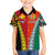 Personalised Papua New Guinea Mix Penama Family Matching Off Shoulder Long Sleeve Dress and Hawaiian Shirt Tribal Patterns Half-Half Style LT7 Son's Shirt Colorful - Polynesian Pride