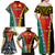 Personalised Papua New Guinea Mix Penama Family Matching Off Shoulder Maxi Dress and Hawaiian Shirt Tribal Patterns Half-Half Style LT7 - Polynesian Pride