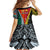 Personalised Papua New Guinea Mix Penama Family Matching Off Shoulder Short Dress and Hawaiian Shirt Tribal Patterns Half-Half Style LT7 - Polynesian Pride