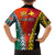 Personalised Papua New Guinea Mix Penama Family Matching Puletasi Dress and Hawaiian Shirt Tribal Patterns Half-Half Style LT7 - Polynesian Pride