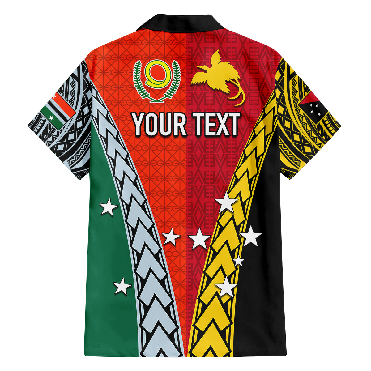 Personalised Papua New Guinea Mix Penama Family Matching Puletasi Dress and Hawaiian Shirt Tribal Patterns Half-Half Style LT7 - Polynesian Pride