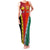 Personalised Papua New Guinea Mix Penama Family Matching Tank Maxi Dress and Hawaiian Shirt Tribal Patterns Half-Half Style LT7 Mom's Dress Colorful - Polynesian Pride