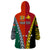 Personalised Papua New Guinea Mix Penama Wearable Blanket Hoodie Tribal Patterns Half-Half Style LT7 - Polynesian Pride