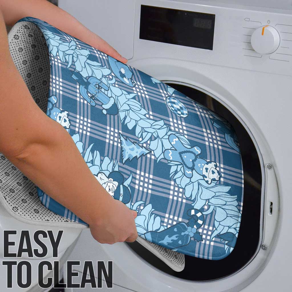 Blue Palaka Hawaii Cowboy Christmas Bathroom Set Paniolo Mix Maile Lei - Polynesian Pride