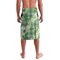 Green Palaka Hawaii Cowboy Christmas Lavalava Paniolo Mix Maile Lei - Polynesian Pride