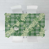 Green Palaka Hawaii Cowboy Christmas Tablecloth Paniolo Mix Maile Lei LT7 Green - Polynesian Pride