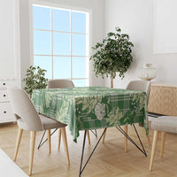 Green Palaka Hawaii Cowboy Christmas Tablecloth Paniolo Mix Maile Lei LT7 - Polynesian Pride