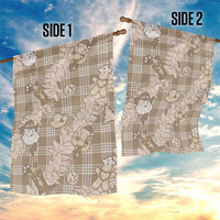 Khaki Palaka Hawaii Cowboy Christmas Garden Flag Paniolo Mix Maile Lei - Polynesian Pride