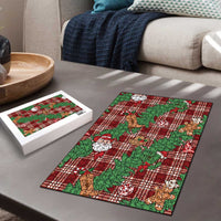 Red Palaka Hawaii Cowboy Christmas Puzzle Paniolo Mix Maile Lei LT7 - Polynesian Pride