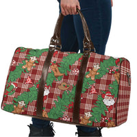 Red Palaka Hawaii Cowboy Christmas Travel Bag Paniolo Mix Maile Lei - Polynesian Pride