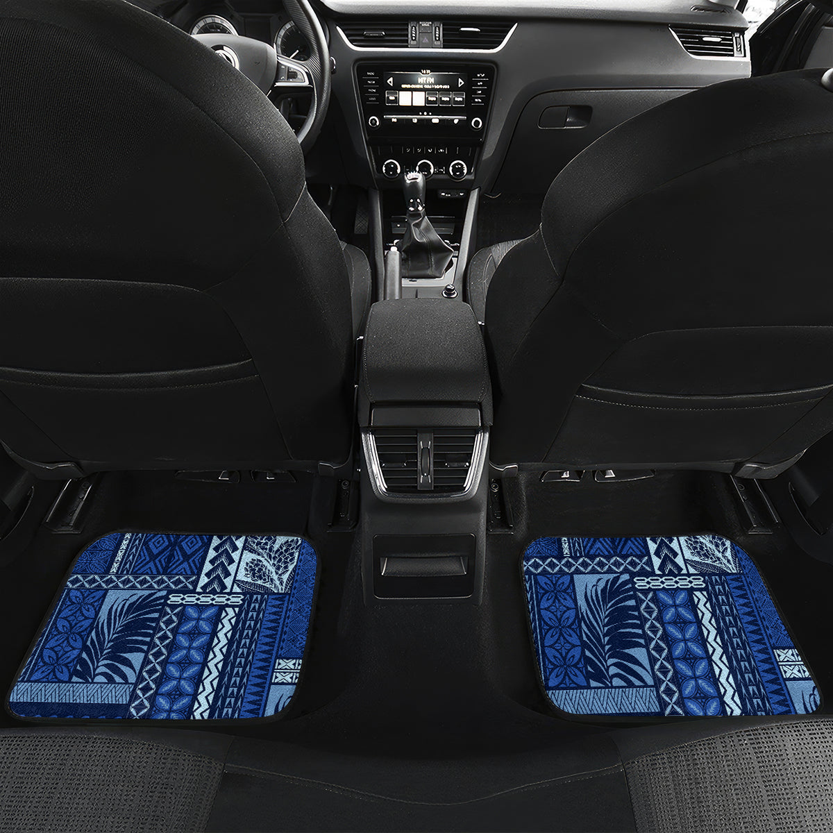 Samoa Siapo Motif Car Mats Classic Style - Bue Ver LT7 - Polynesian Pride