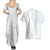 Samoa White Sunday Couples Matching Summer Maxi Dress and Hawaiian Shirt Classic Siapo Style LT7 - Polynesian Pride