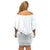 Samoa White Sunday Family Matching Off Shoulder Short Dress and Hawaiian Shirt Classic Siapo Style LT7 - Polynesian Pride