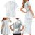 Samoa White Sunday Family Matching Short Sleeve Bodycon Dress and Hawaiian Shirt Classic Siapo Style LT7 - Polynesian Pride