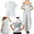 Samoa White Sunday Family Matching Summer Maxi Dress and Hawaiian Shirt Classic Siapo Style LT7 - Polynesian Pride