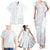 Samoa White Sunday Family Matching Tank Maxi Dress and Hawaiian Shirt Classic Siapo Style LT7 - Polynesian Pride