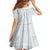 Samoa White Sunday Kid Short Sleeve Dress Classic Siapo Style LT7 - Polynesian Pride