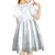 Samoa White Sunday Kid Short Sleeve Dress Classic Siapo Style LT7 - Polynesian Pride