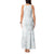 Samoa White Sunday Tank Maxi Dress Classic Siapo Style LT7 - Polynesian Pride