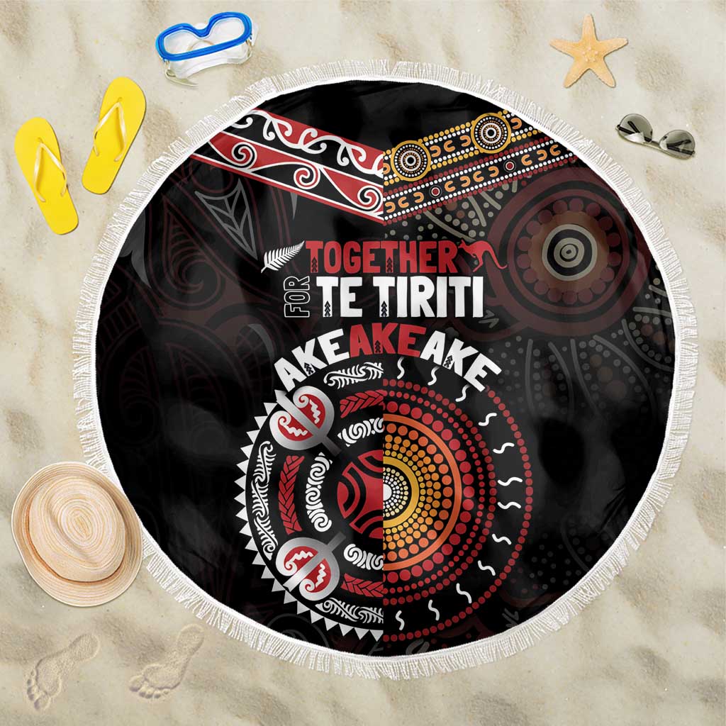 Aotearoa and Australia Indigenous Beach Blanket Stand Together For Te Tiriti