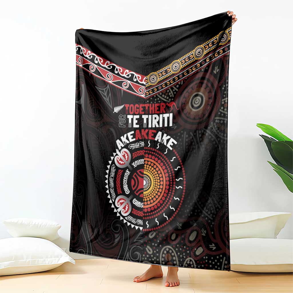 Aotearoa and Australia Indigenous Blanket Stand Together For Te Tiriti