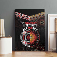 Aotearoa and Australia Indigenous Canvas Wall Art Stand Together For Te Tiriti LT7 - Polynesian Pride