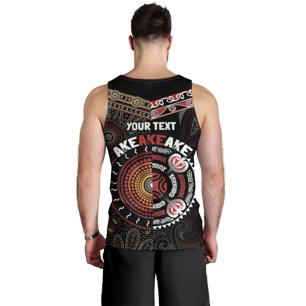 Aotearoa and Australia Indigenous Men Tank Top Stand Together For Te Tiriti LT7 - Polynesian Pride