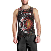 Aotearoa and Australia Indigenous Men Tank Top Stand Together For Te Tiriti LT7 - Polynesian Pride