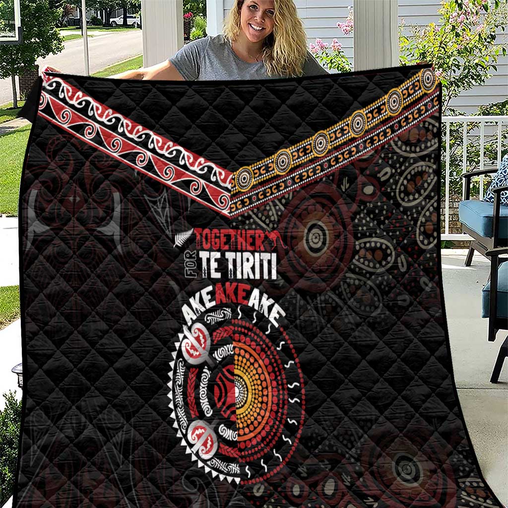 Aotearoa and Australia Indigenous Quilt Stand Together For Te Tiriti