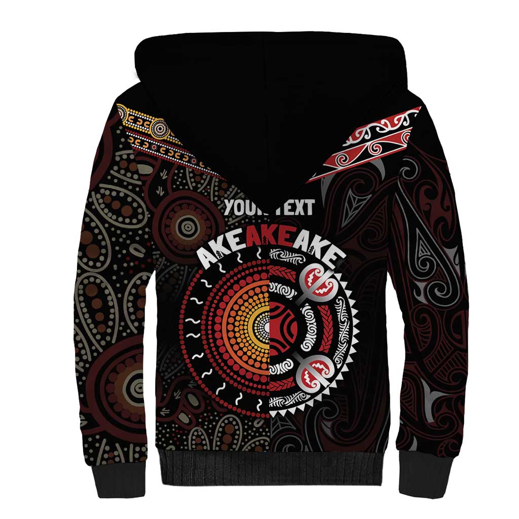 Aotearoa and Australia Indigenous Sherpa Hoodie Stand Together For Te Tiriti LT7 - Polynesian Pride