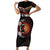 Aotearoa and Australia Indigenous Short Sleeve Bodycon Dress Stand Together For Te Tiriti