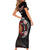 Aotearoa and Australia Indigenous Short Sleeve Bodycon Dress Stand Together For Te Tiriti