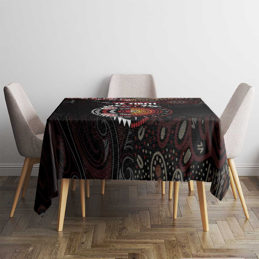 Aotearoa and Australia Indigenous Tablecloth Stand Together For Te Tiriti LT7 - Polynesian Pride