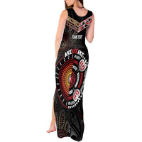 Aotearoa and Australia Indigenous Tank Maxi Dress Stand Together For Te Tiriti LT7 - Polynesian Pride