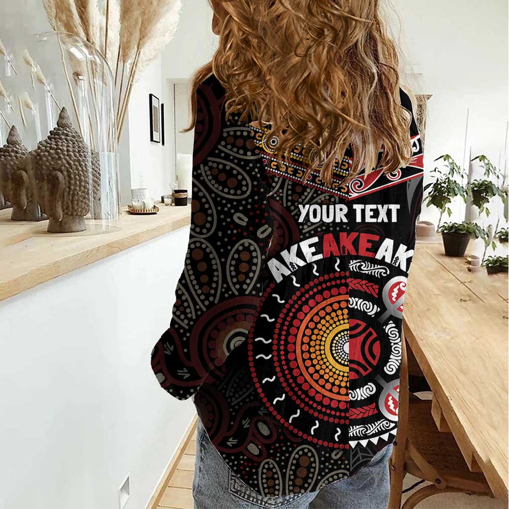 Aotearoa and Australia Indigenous Women Casual Shirt Stand Together For Te Tiriti