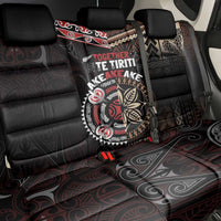 Aotearoa and Samoa Together For Te Tiriti Back Car Seat Cover Kowhaiwhai Mix Siapo