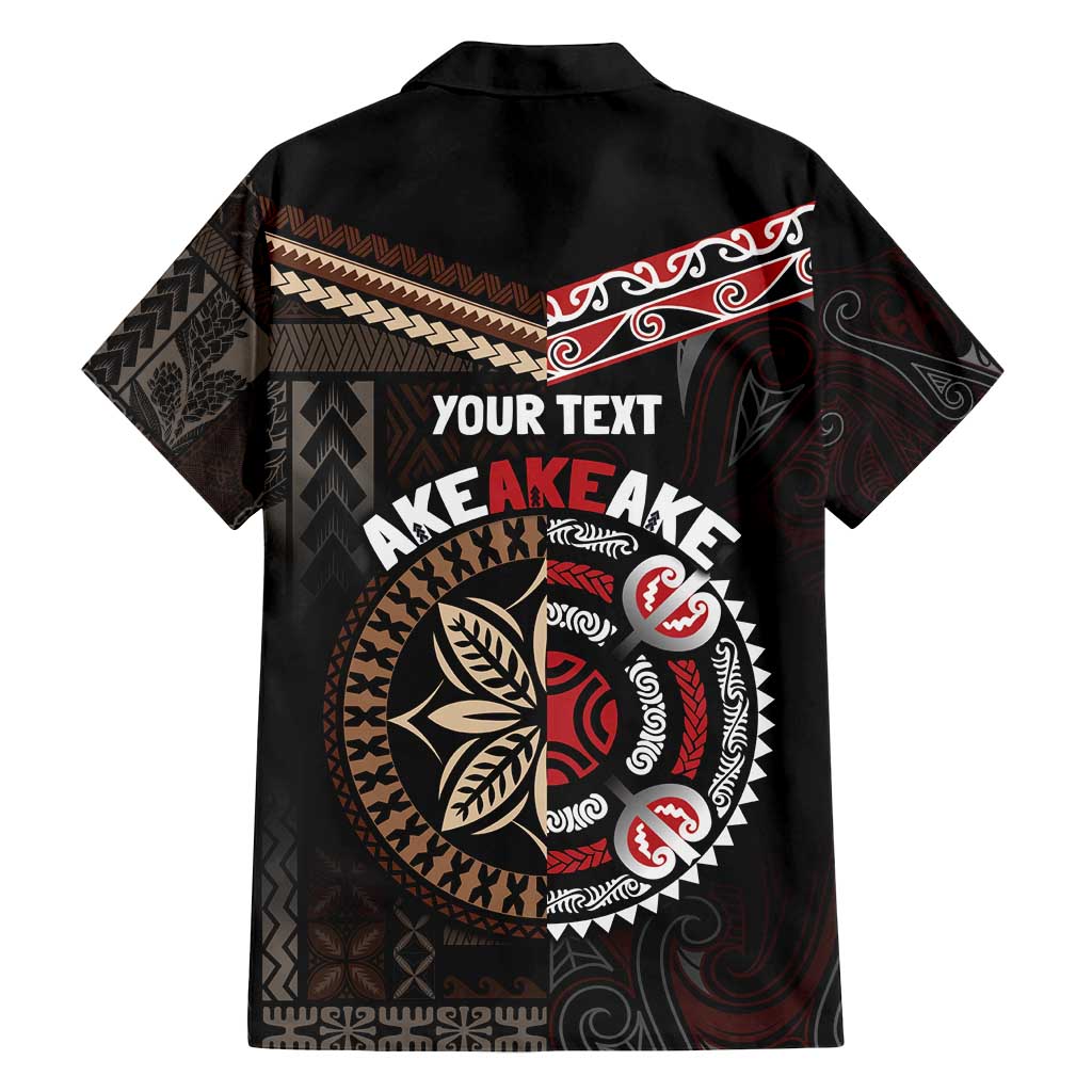 Aotearoa and Samoa Together For Te Tiriti Family Matching Summer Maxi Dress and Hawaiian Shirt Kowhaiwhai Mix Siapo