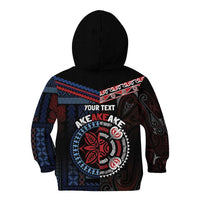 Aotearoa and Samoa Together For Te Tiriti Kid Hoodie Kowhaiwhai Mix Siapo - Flag Color