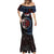 Aotearoa and Samoa Together For Te Tiriti Mermaid Dress Kowhaiwhai Mix Siapo - Flag Color