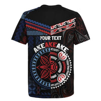 Aotearoa and Samoa Together For Te Tiriti Rugby Jersey Kowhaiwhai Mix Siapo - Flag Color