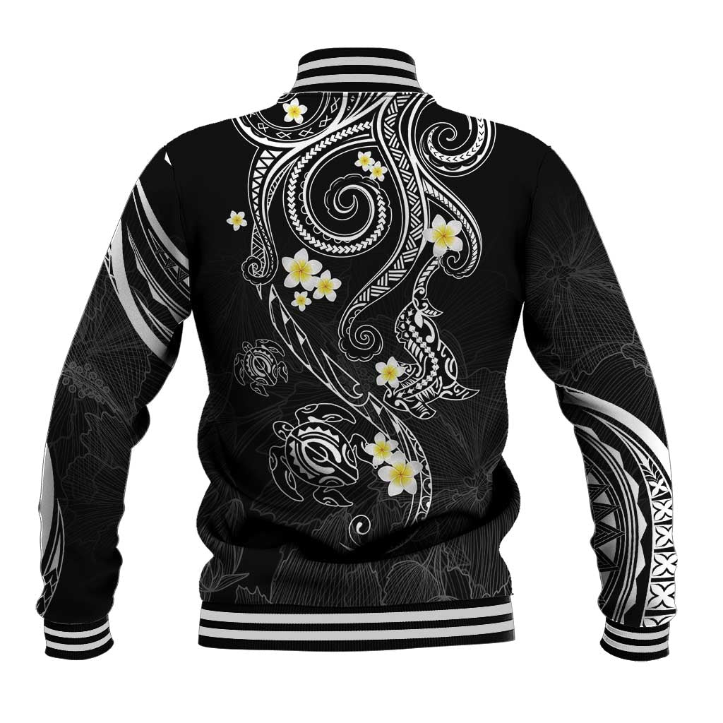 Polynesia Tribal Baseball Jacket Tentacles Plumeria LT7 - Polynesian Pride