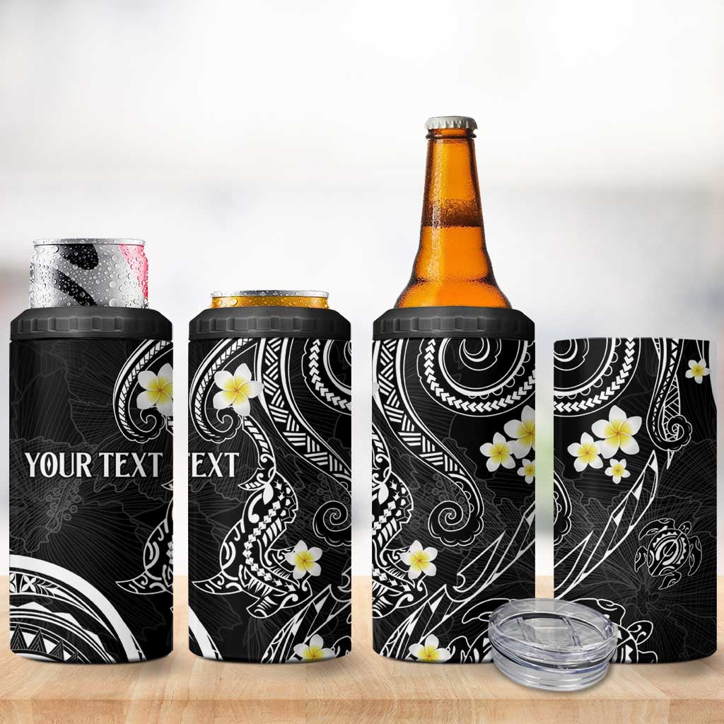 Polynesia Tribal 4 in 1 Can Cooler Tumbler Tentacles Plumeria LT7 - Polynesian Pride