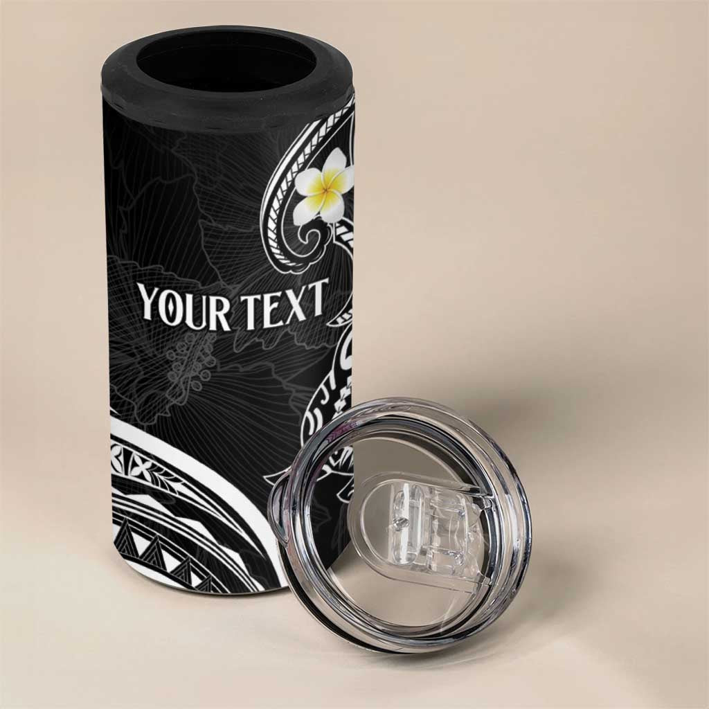 Polynesia Tribal 4 in 1 Can Cooler Tumbler Tentacles Plumeria LT7 - Polynesian Pride