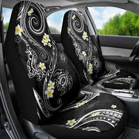 Polynesia Tribal Car Seat Cover Tentacles Plumeria